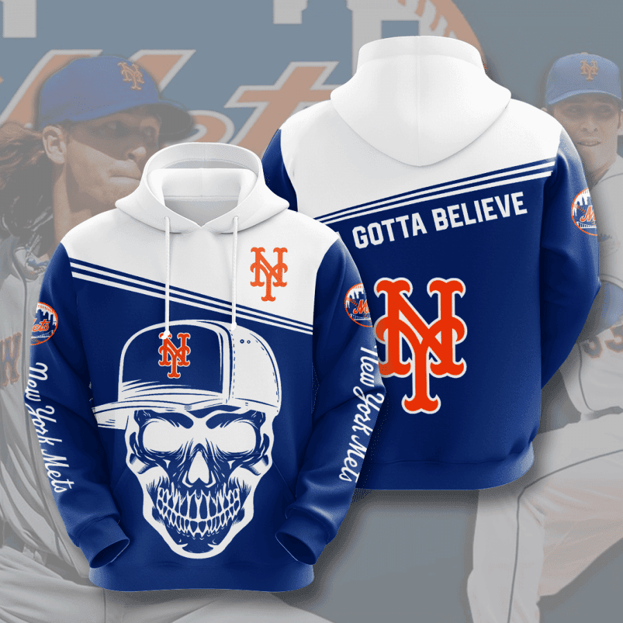 New York Mets 3D All Over Print Hoodie & Zip Hoodie