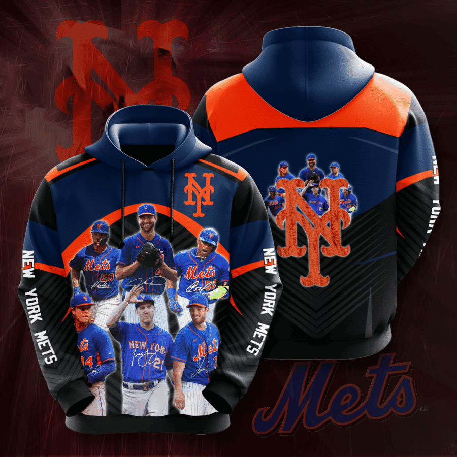 New York Mets 3D All Over Print Hoodie & Zip Hoodie