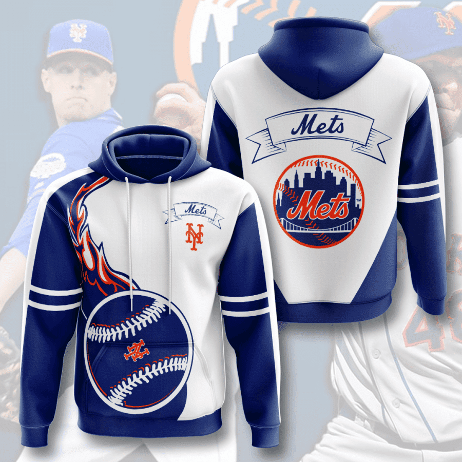 New York Mets 3D All Over Print Hoodie & Zip Hoodie