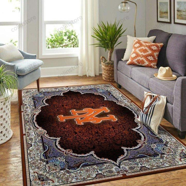 New York Mets 3D Rectangle Area Rug – Full Print Carpet For Living Room & Bedroom Home Decor