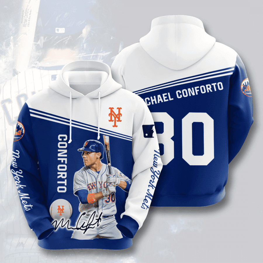 New York Mets Michael Conforto 3D All Over Print Hoodie & Zip Hoodie