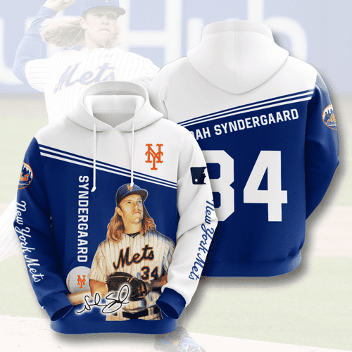 NEW YORK METS Noah Syndergaard 3D All Over Print Hoodie & Zip Hoodie