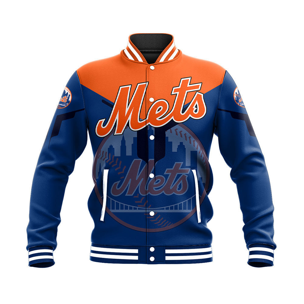 New York Mets Varsity Baseball Jacket for Men & Women | MLB Team Fan Gift