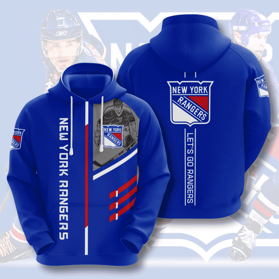 New York Rangers 3D All Over Print Hoodie & Zip Hoodie