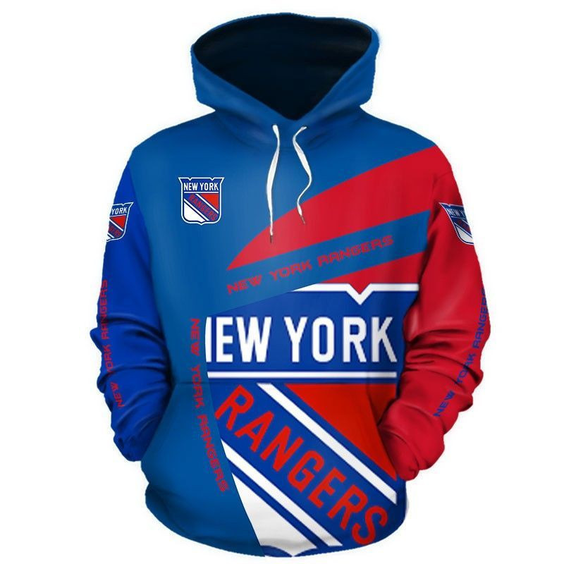 New York Rangers 3D All Over Print Hoodie & Zip Hoodie