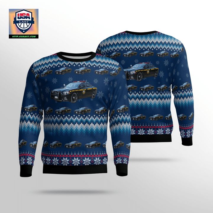 New York State Police Dodge Charger Sweater 3D