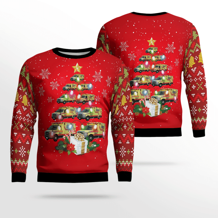 New York Superior Ambulance Service Ugly Christmas Sweater,