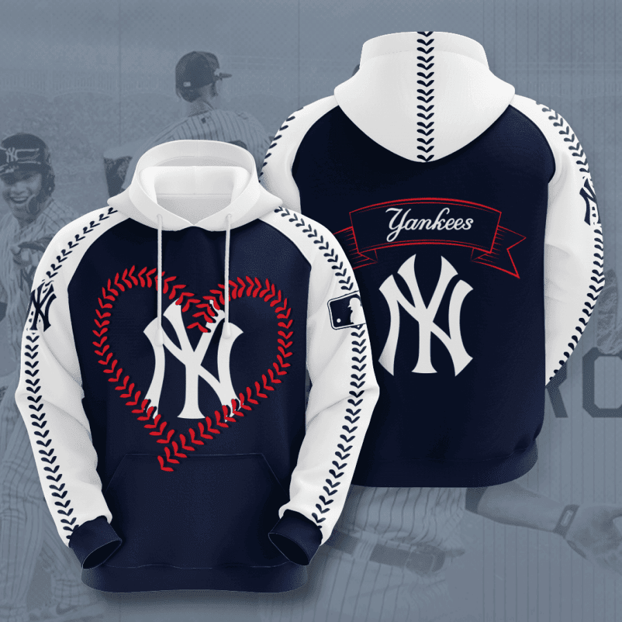 New York Yankees 3D All Over Print Hoodie & Zip Hoodie