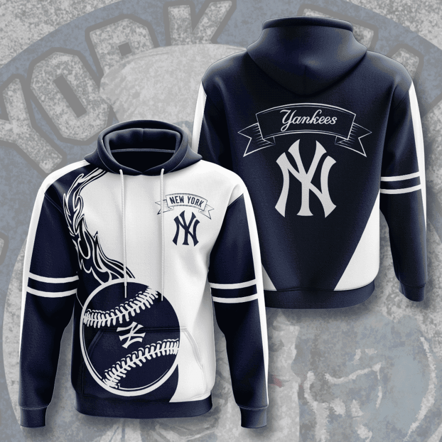 New York Yankees 3D All Over Print Hoodie & Zip Hoodie