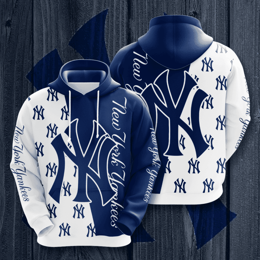 New York Yankees 3D All Over Print Hoodie & Zip Hoodie