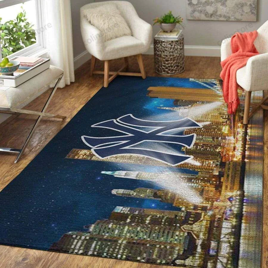 New York Yankees 3D Rectangle Area Rug – Full Print Carpet For Living Room & Bedroom Home Decor