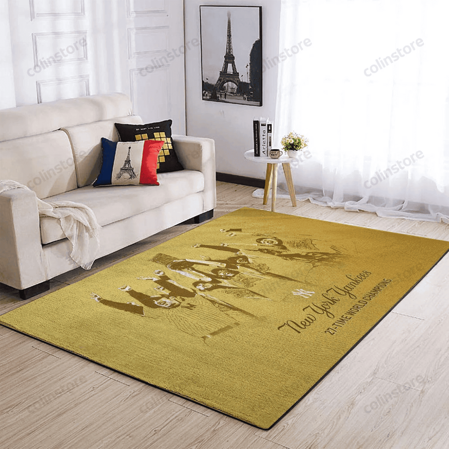 New York Yankees 3D Rectangle Area Rug – Full Print Carpet For Living Room & Bedroom Home Decor