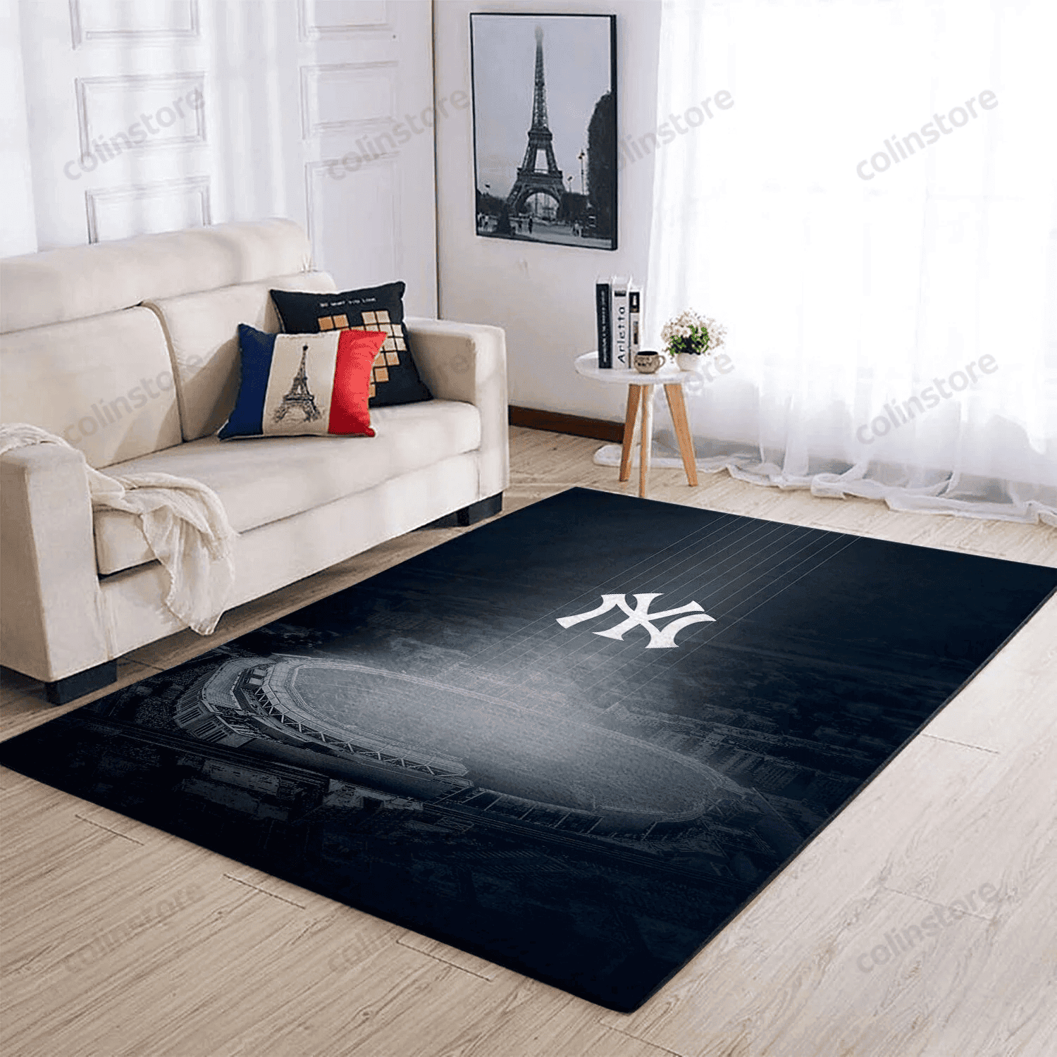 New York Yankees 3D Rectangle Area Rug – Full Print Carpet For Living Room & Bedroom Home Decor