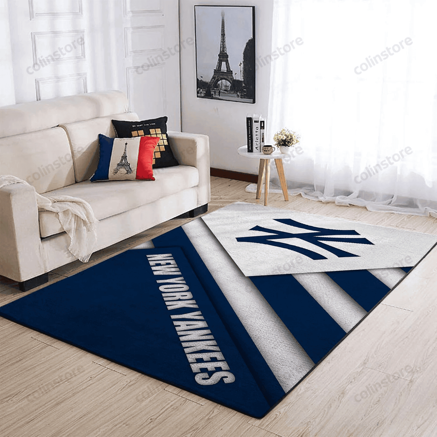 New York Yankees 3D Rectangle Area Rug – Full Print Carpet For Living Room & Bedroom Home Decor