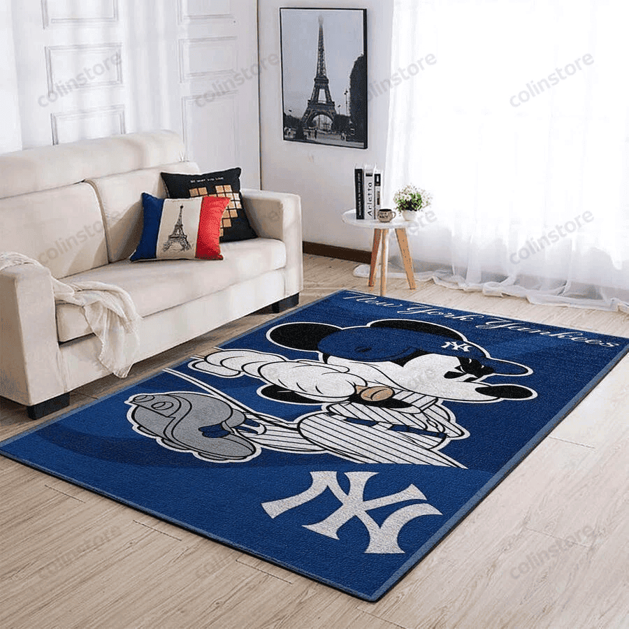 New York Yankees 3D Rectangle Area Rug – Full Print Carpet For Living Room & Bedroom Home Decor