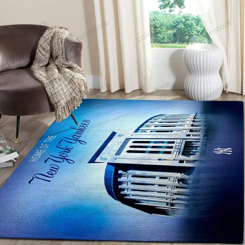 New York Yankees 3D Rectangle Area Rug – Full Print Carpet For Living Room & Bedroom Home Decor