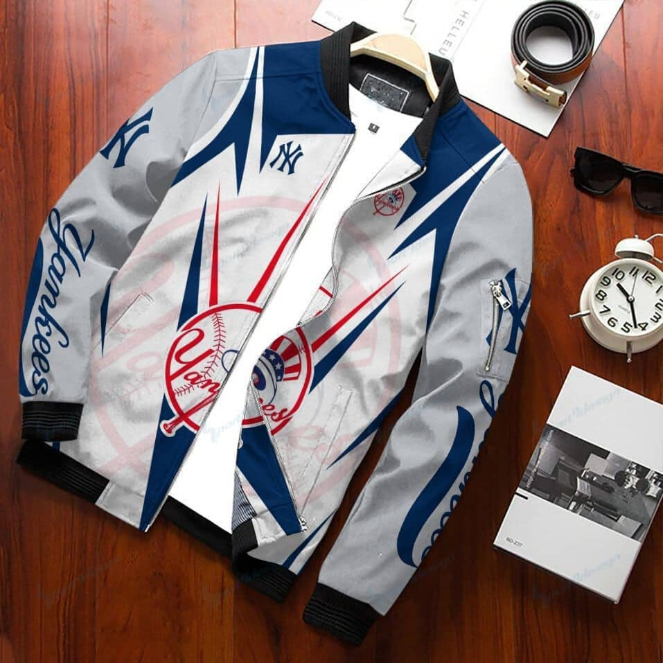 New York Yankees Bomber Jacket | MLB Team Jacket for Men & Women | Baseball Fan Gift
