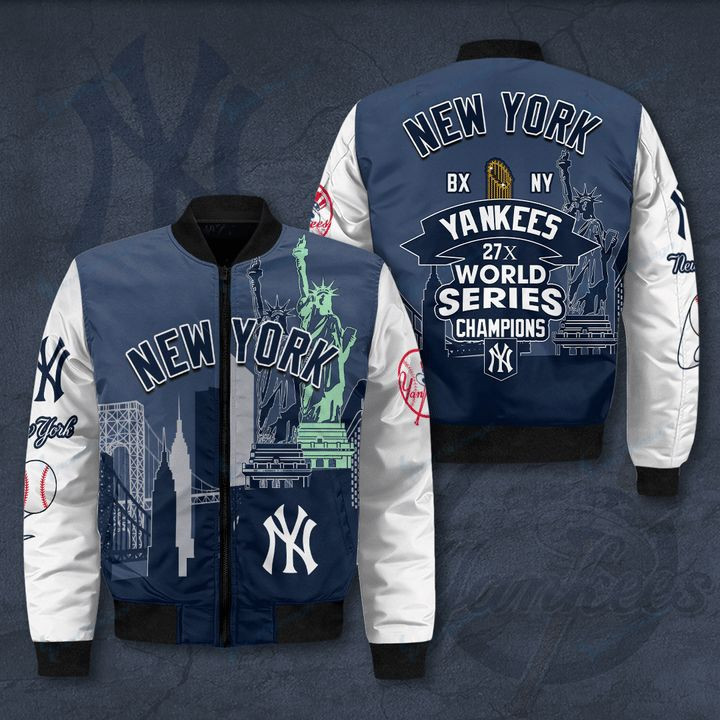 New York Yankees Bomber Jacket | MLB Team Jacket for Men & Women | Baseball Fan Gift