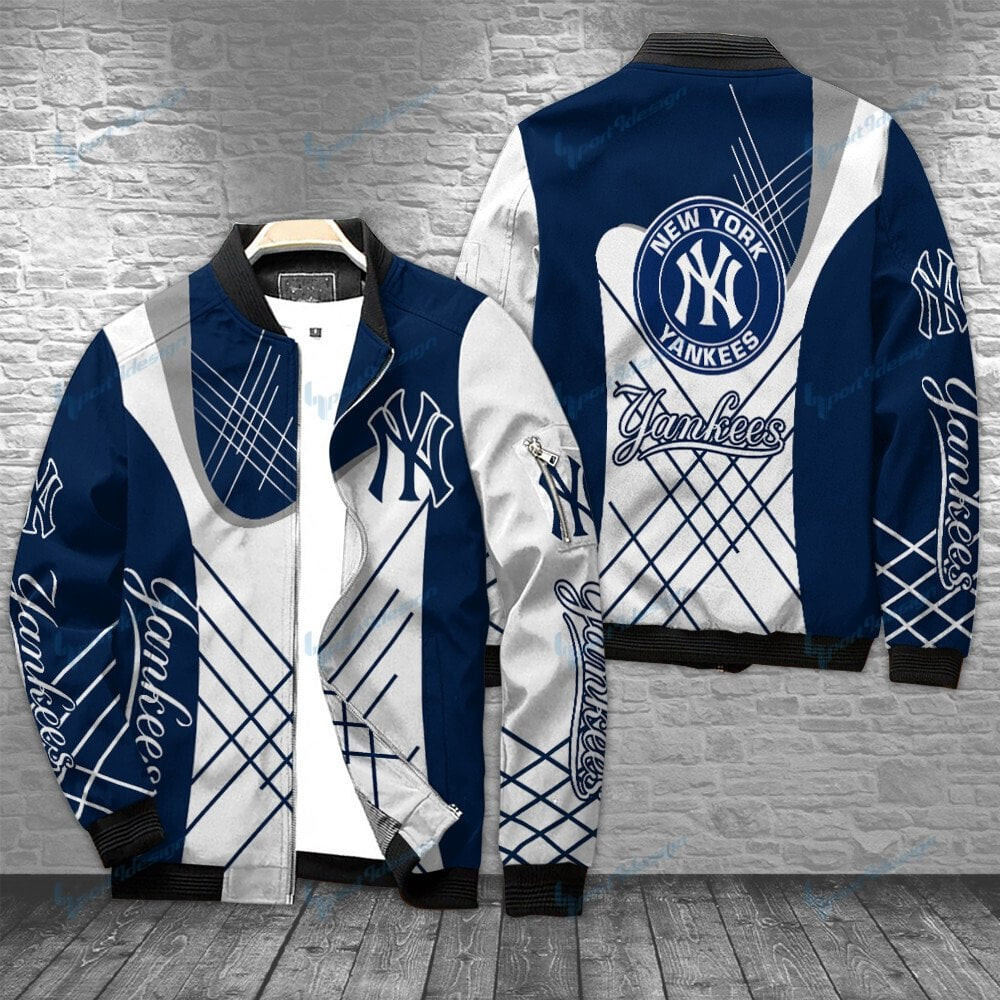 New York Yankees Bomber Jacket | MLB Team Jacket for Men & Women | Baseball Fan Gift