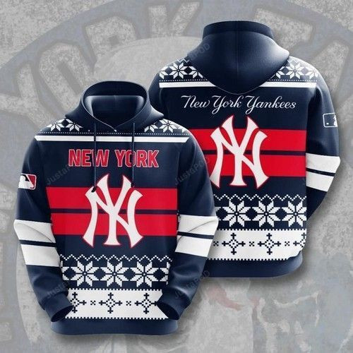 New York Yankees Christmas 3D All Over Print Hoodie & Zip Hoodie