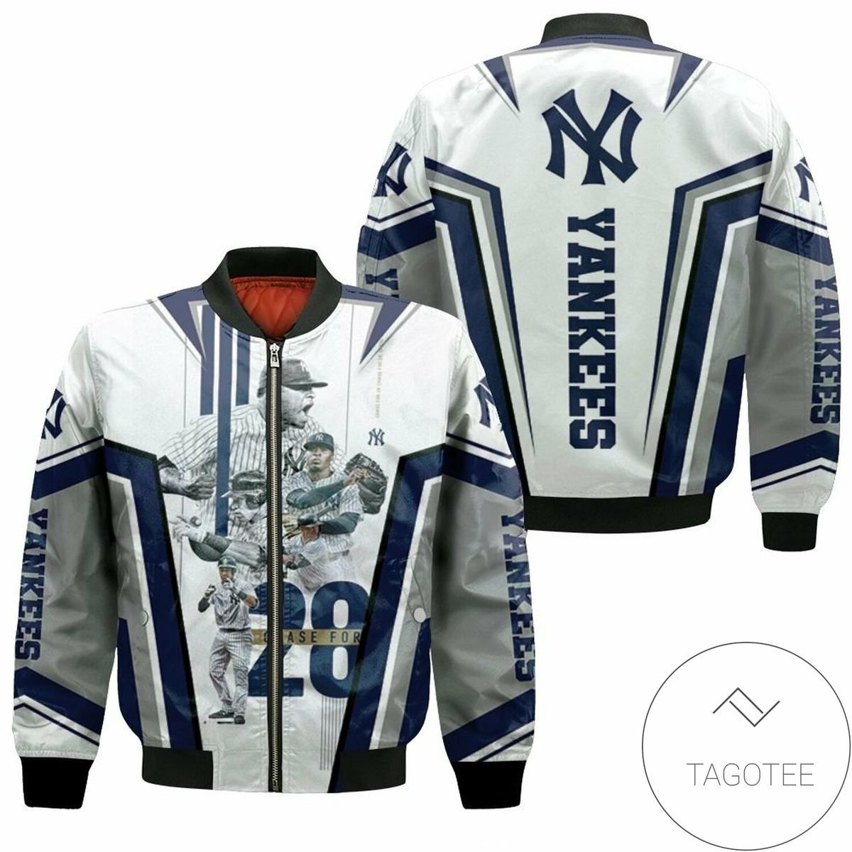 New York Yankees Great Team Chase For 28 Bomber Jacket | MLB Team Jacket for Men & Women | Baseball Fan Gift