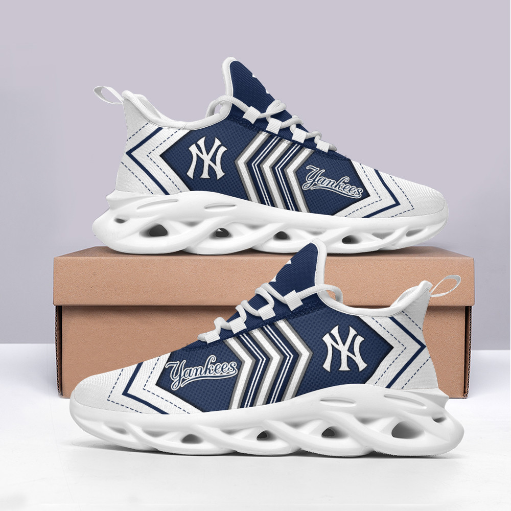 New York Yankees Max Soul Shoes Sneakers for Men And Women – MLB Baseball Fan Shoes, Team Sneakers