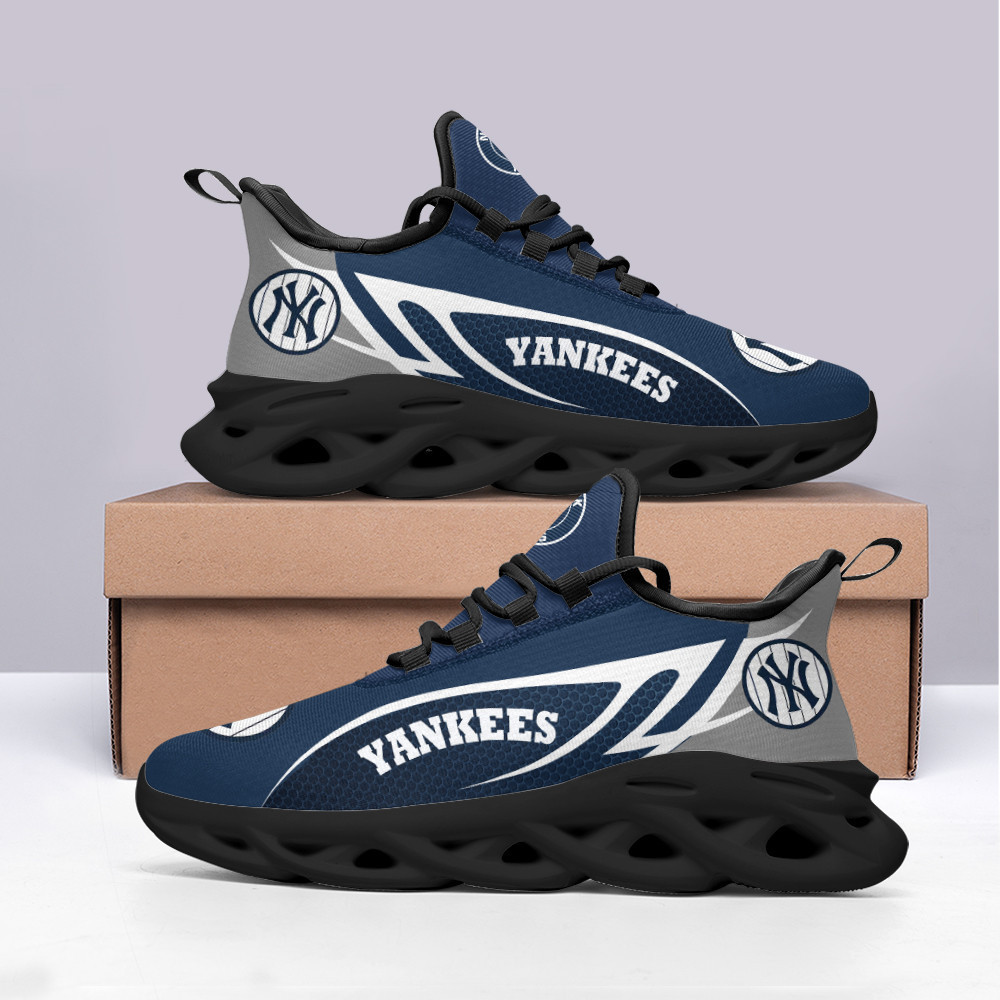 New York Yankees Max Soul Shoes Sneakers for Men And Women – MLB Baseball Fan Shoes, Team Sneakers