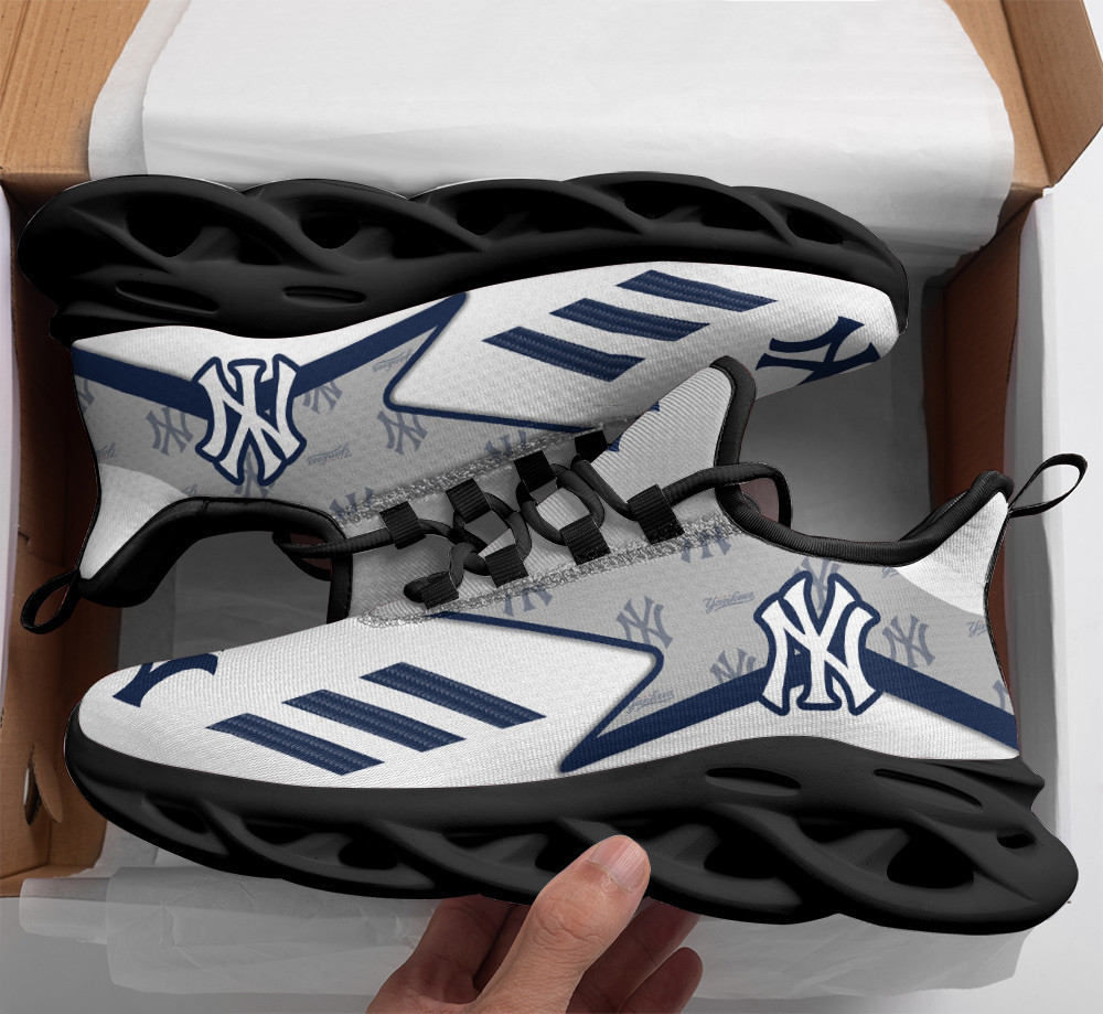 New York Yankees Max Soul Shoes Sneakers for Men And Women – MLB Baseball Fan Shoes, Team Sneakers