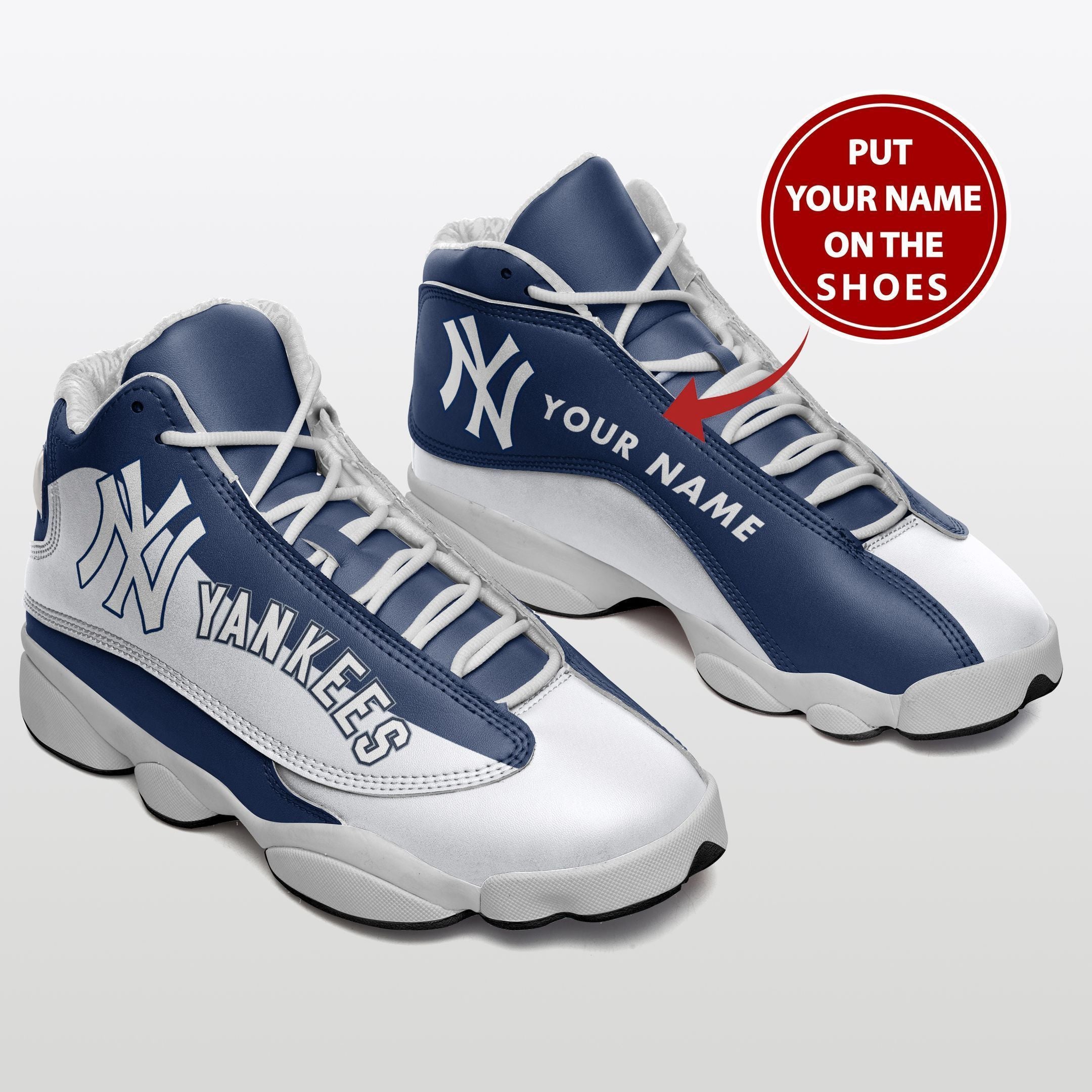 New York Yankees NFL JD13 Sneakers Shoes for Men & Women | Custom Fan Gift