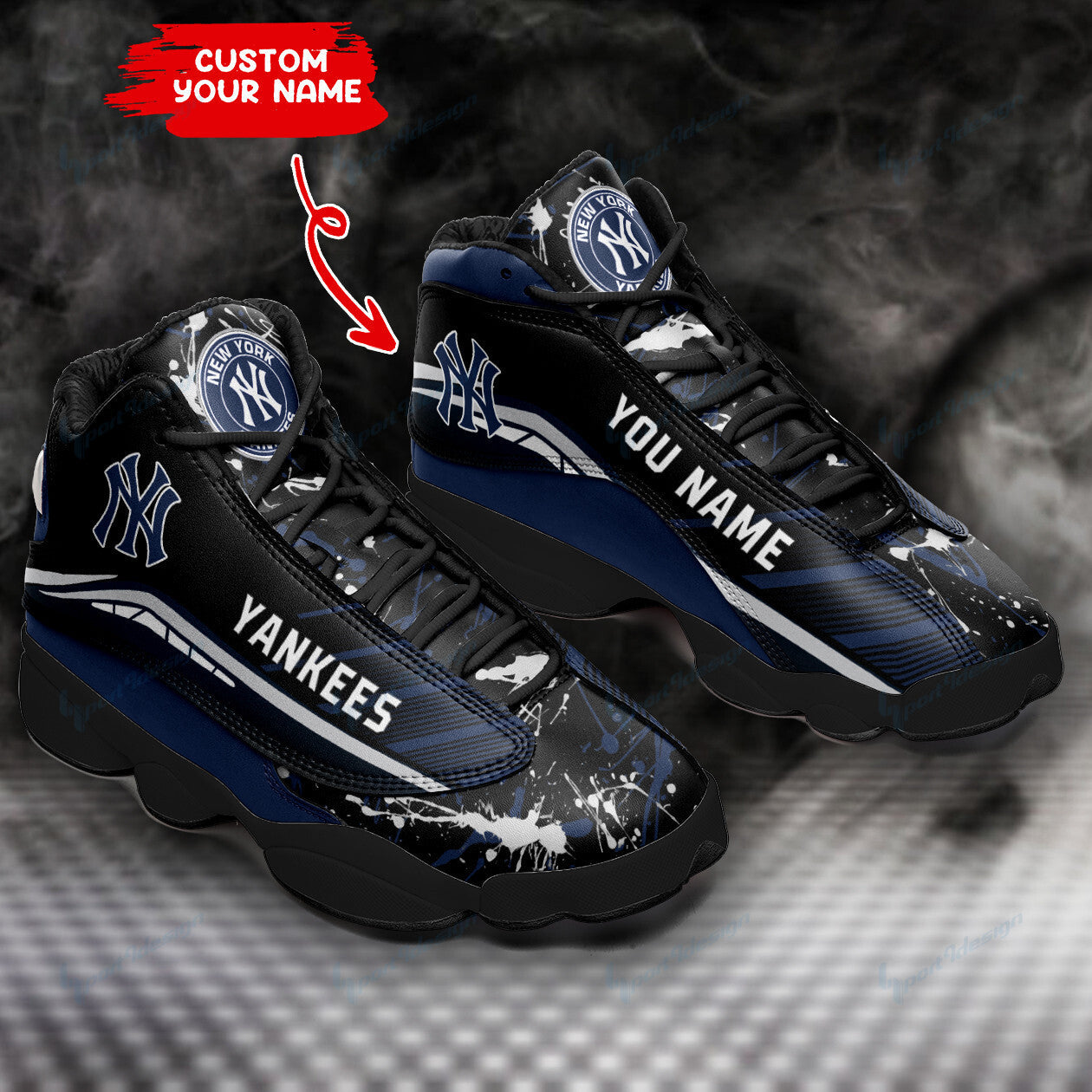 New York Yankees NFL JD13 Sneakers Shoes for Men & Women | Custom Fan Gift