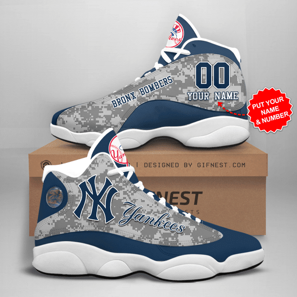 New York Yankees NFL JD13 Sneakers Shoes for Men & Women | Custom Fan Gift