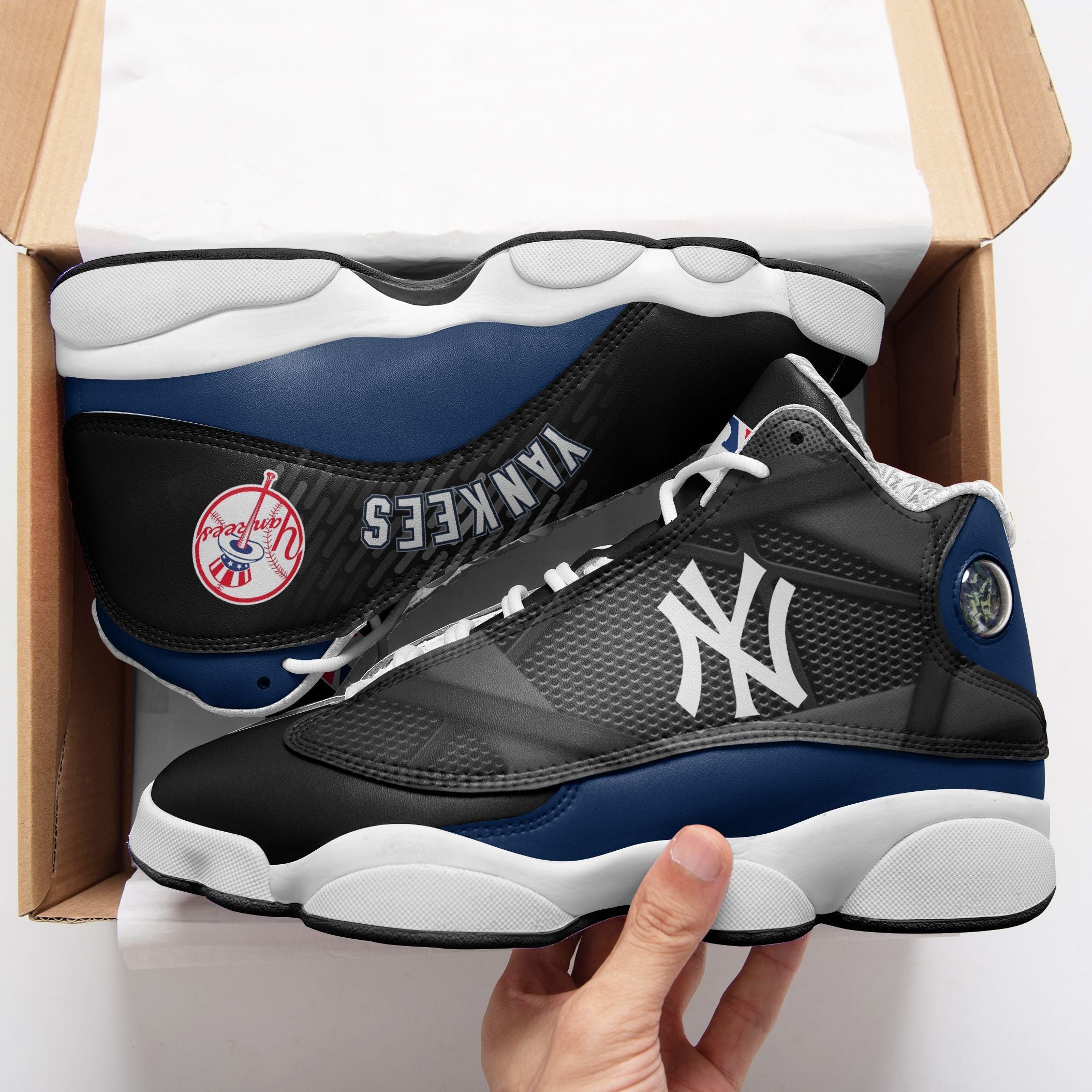 New York Yankees NFL JD13 Sneakers Shoes for Men & Women | Custom Fan Gift