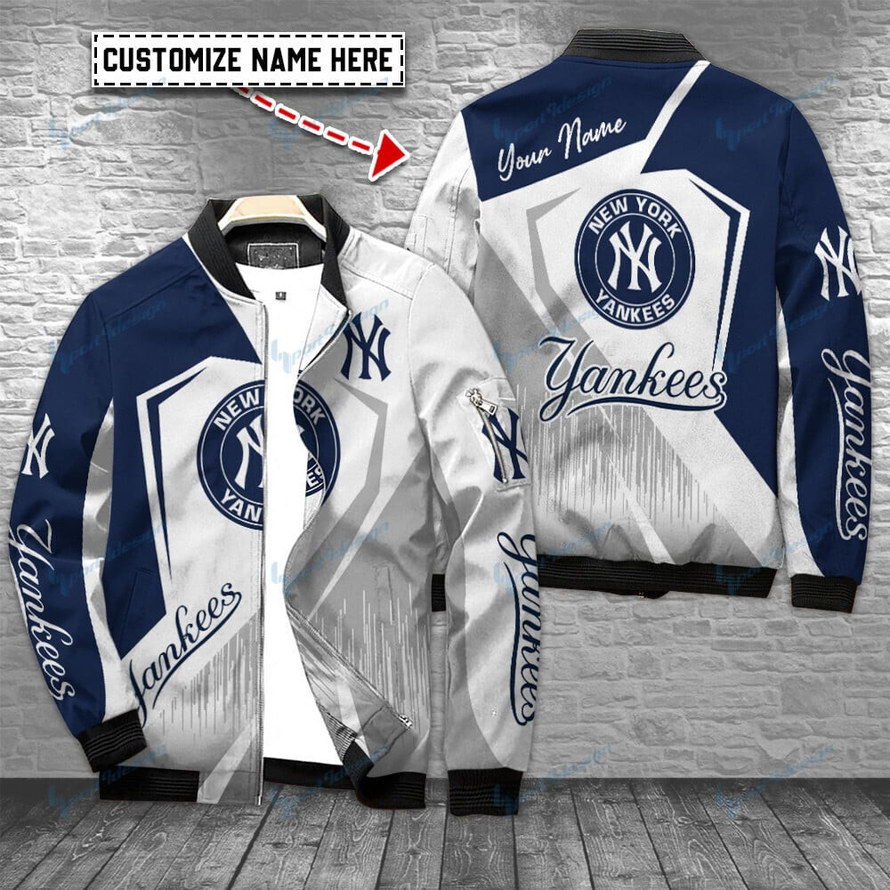 New York Yankees Personalized Bomber Jacket | MLB Team Jacket for Men & Women | Baseball Fan Gift