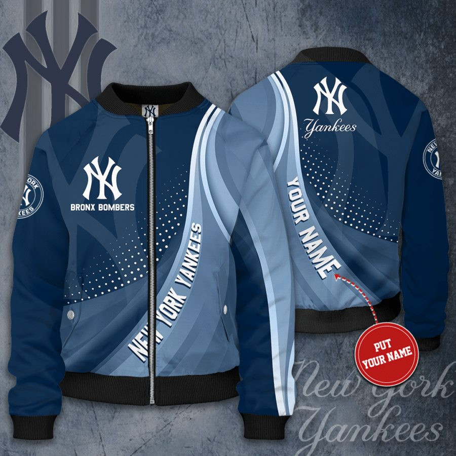 New York Yankees Personalized Bomber Jacket | MLB Team Jacket for Men & Women | Baseball Fan Gift