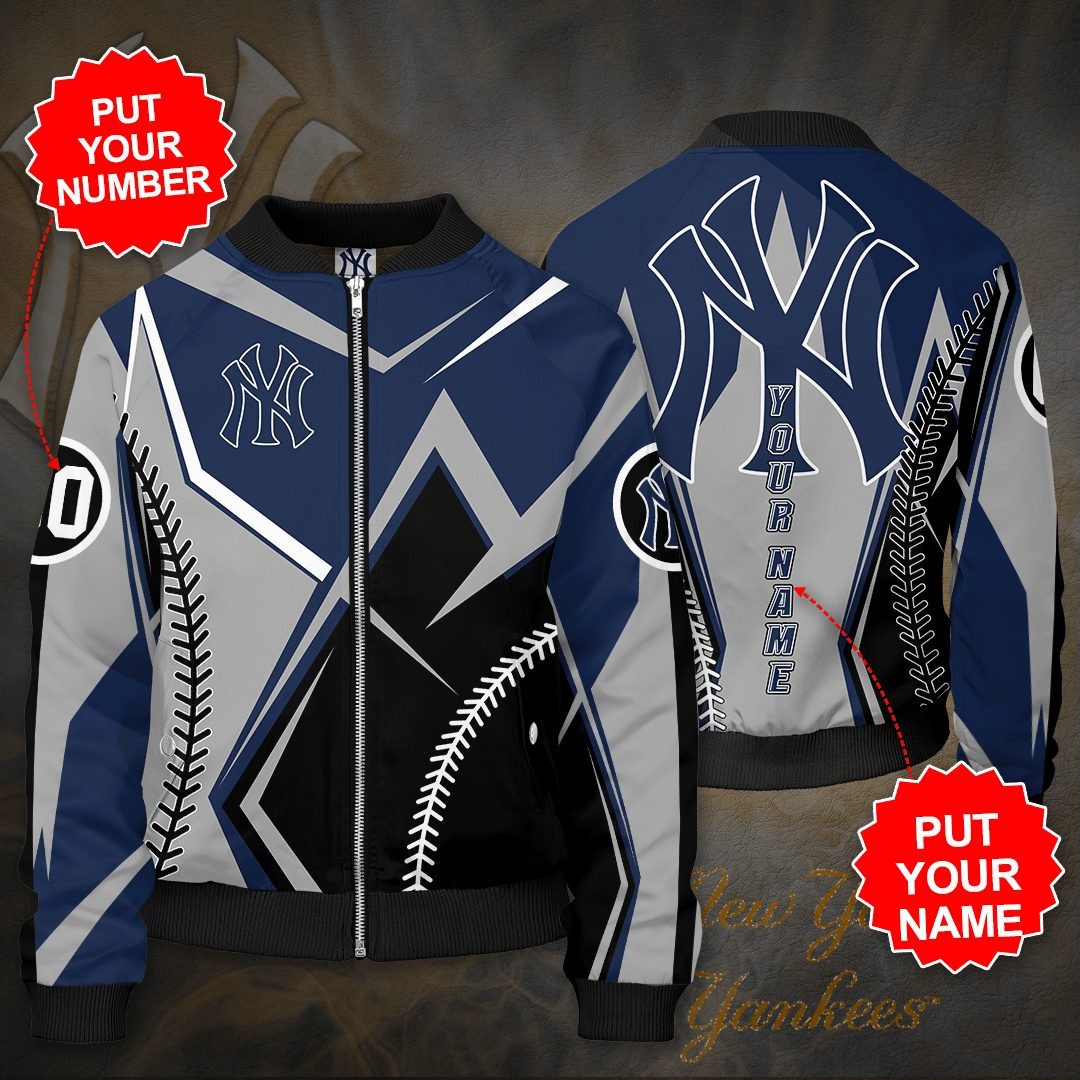 New York Yankees Personalized Bomber Jacket | MLB Team Jacket for Men & Women | Baseball Fan Gift