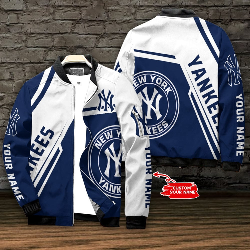 New York Yankees Personalized Bomber Jacket | MLB Team Jacket for Men & Women | Baseball Fan Gift