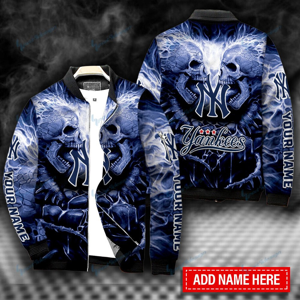 New York Yankees Personalized Bomber Jacket | MLB Team Jacket for Men & Women | Baseball Fan Gift