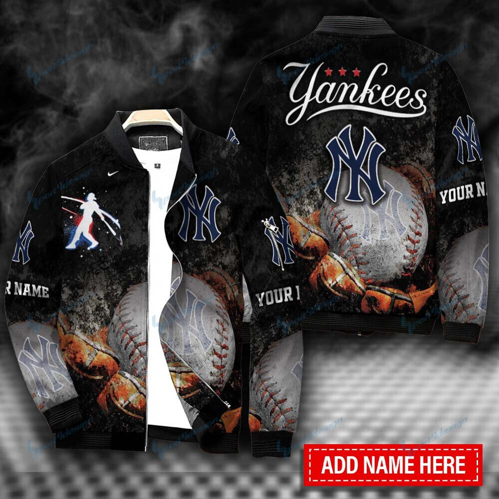 New York Yankees Personalized Bomber Jacket | MLB Team Jacket for Men & Women | Baseball Fan Gift