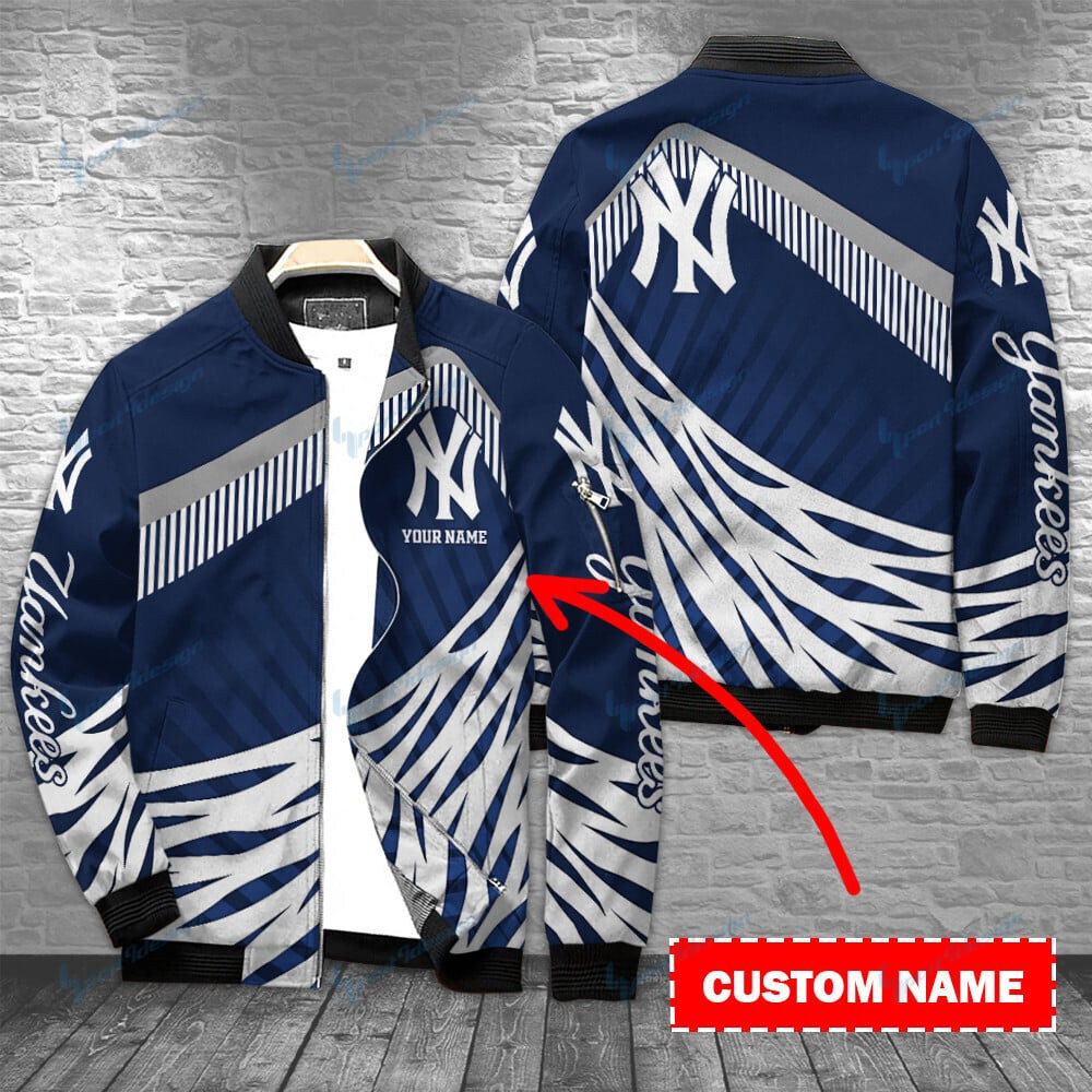 New York Yankees Personalized Bomber Jacket | MLB Team Jacket for Men & Women | Baseball Fan Gift