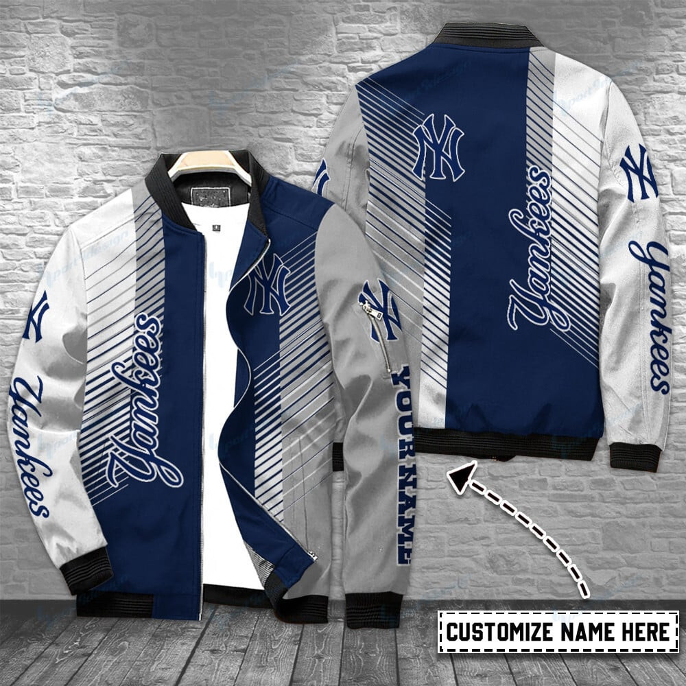 New York Yankees Personalized Bomber Jacket | MLB Team Jacket for Men & Women | Baseball Fan Gift
