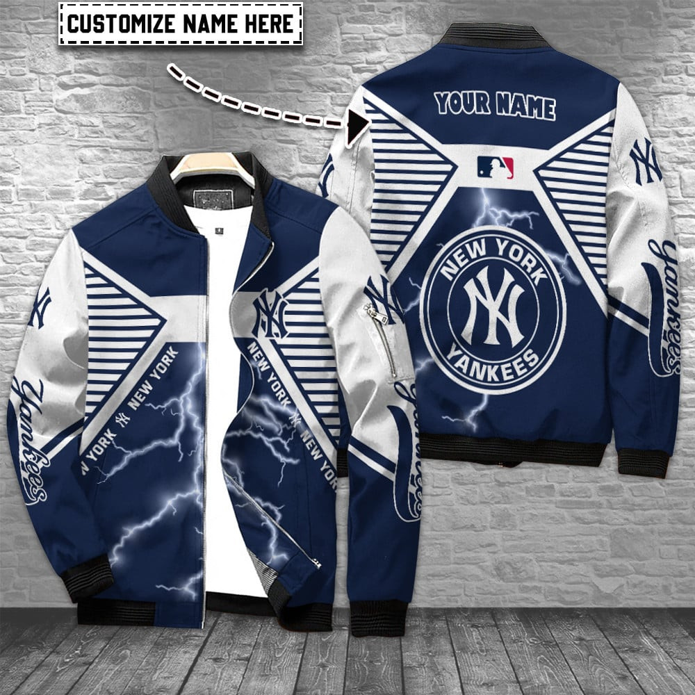 New York Yankees Personalized Bomber Jacket | MLB Team Jacket for Men & Women | Baseball Fan Gift