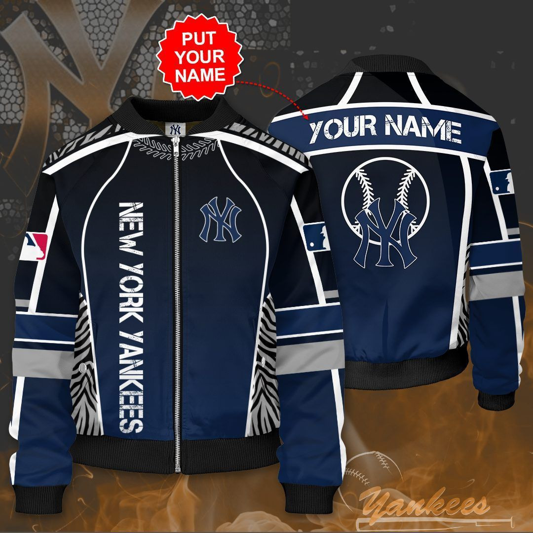New York Yankees Personalized Bomber Jacket | MLB Team Jacket for Men & Women | Baseball Fan Gift