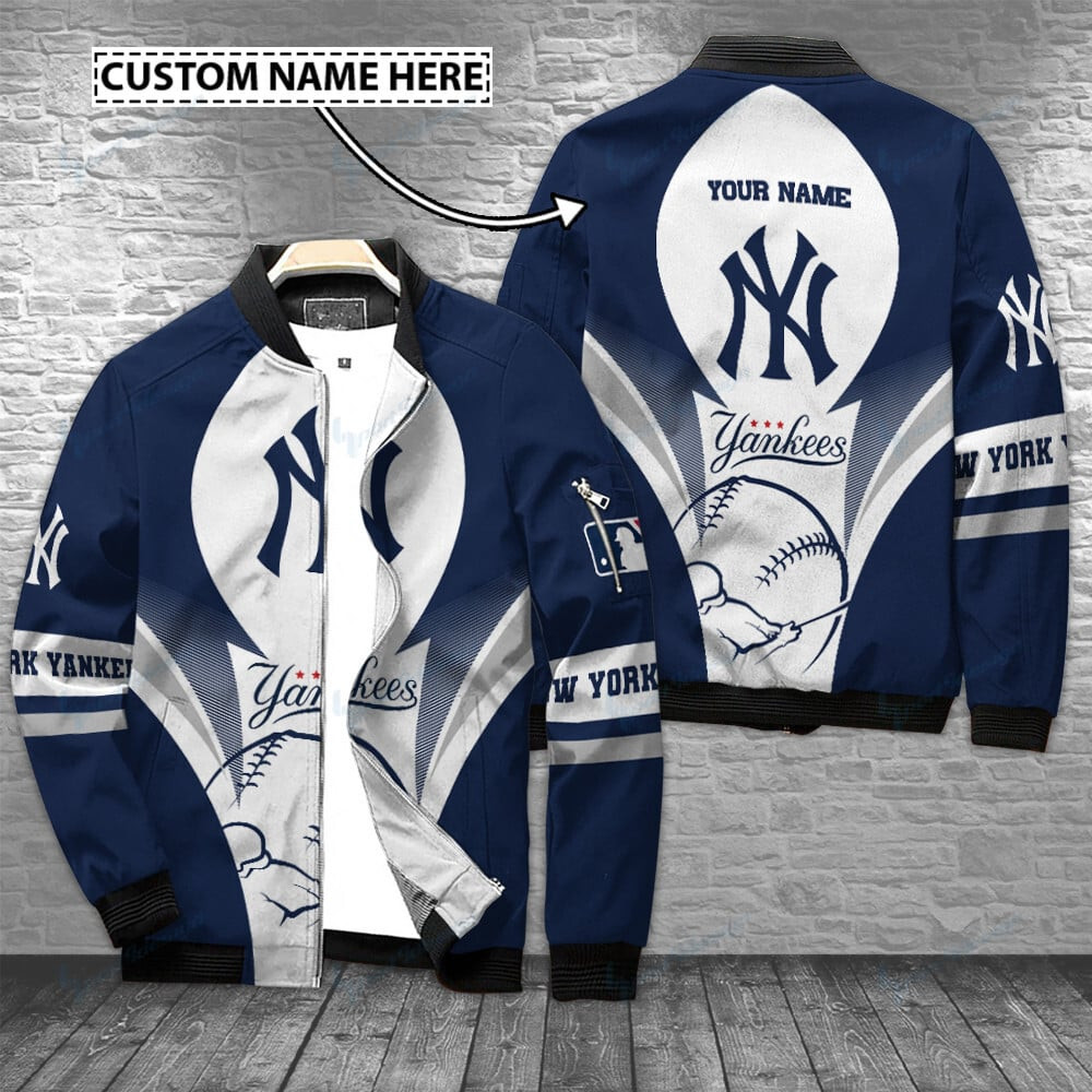 New York Yankees Personalized Bomber Jacket | MLB Team Jacket for Men & Women | Baseball Fan Gift