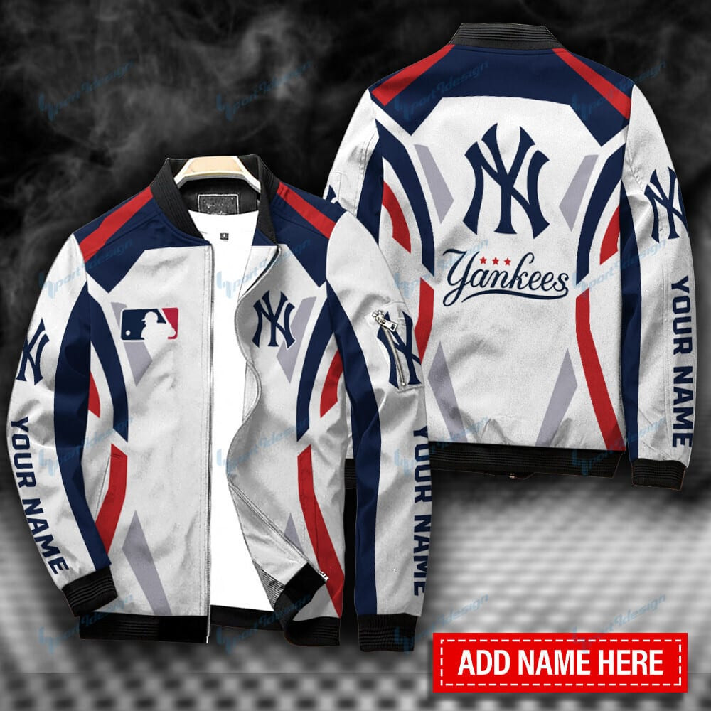 New York Yankees Personalized Bomber Jacket | MLB Team Jacket for Men & Women | Baseball Fan Gift