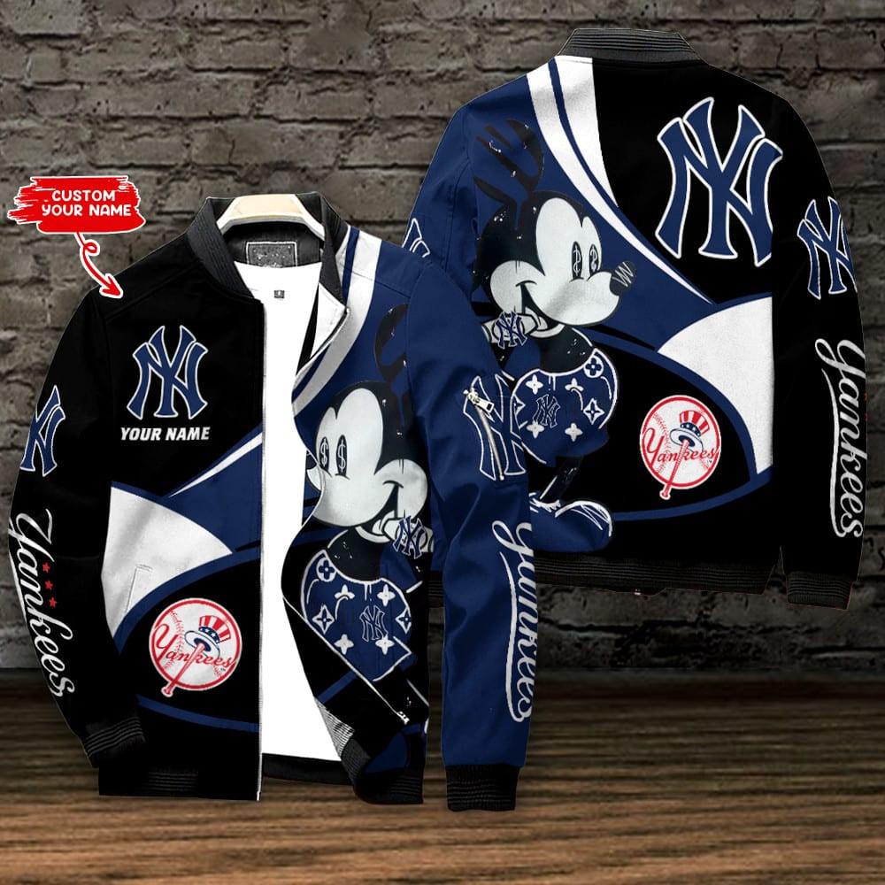 New York Yankees Personalized Bomber Jacket | MLB Team Jacket for Men & Women | Baseball Fan Gift