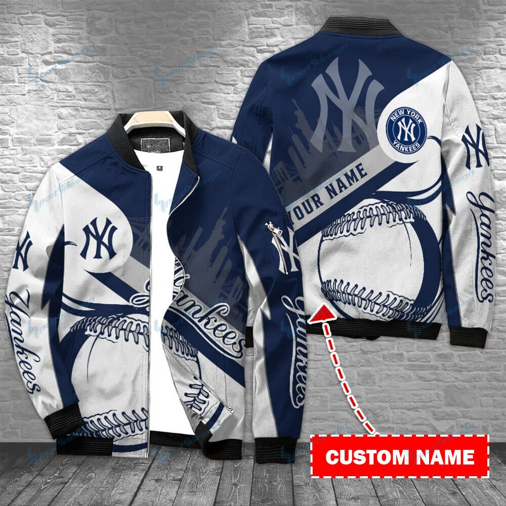 New York Yankees Personalized Bomber Jacket | MLB Team Jacket for Men & Women | Baseball Fan Gift