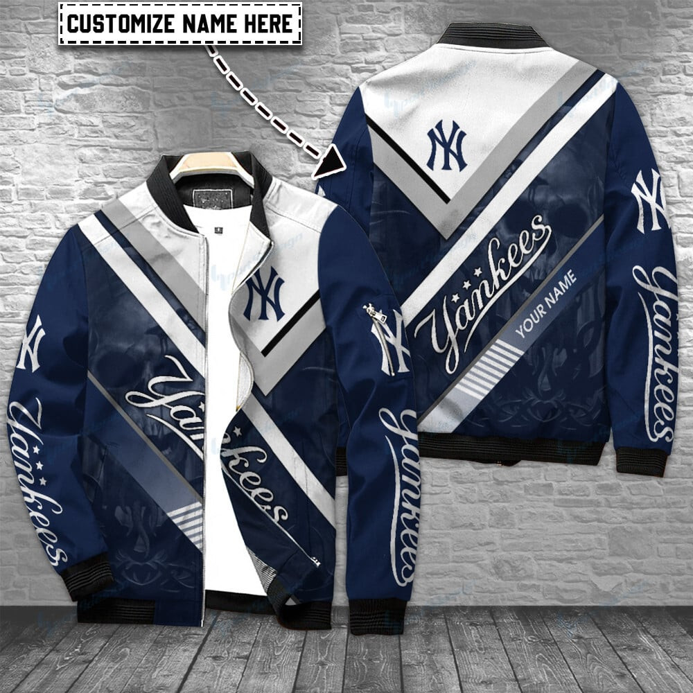 New York Yankees Personalized Bomber Jacket | MLB Team Jacket for Men & Women | Baseball Fan Gift