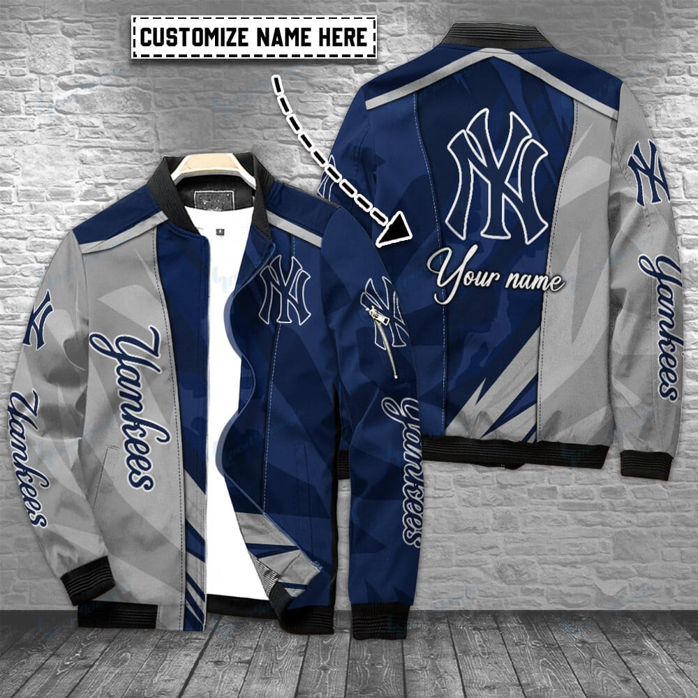 New York Yankees Personalized Bomber Jacket | MLB Team Jacket for Men & Women | Baseball Fan Gift