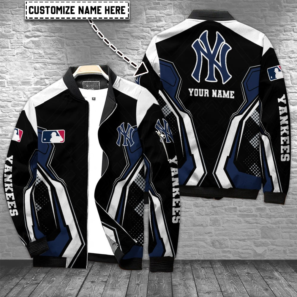New York Yankees Personalized Bomber Jacket | MLB Team Jacket for Men & Women | Baseball Fan Gift