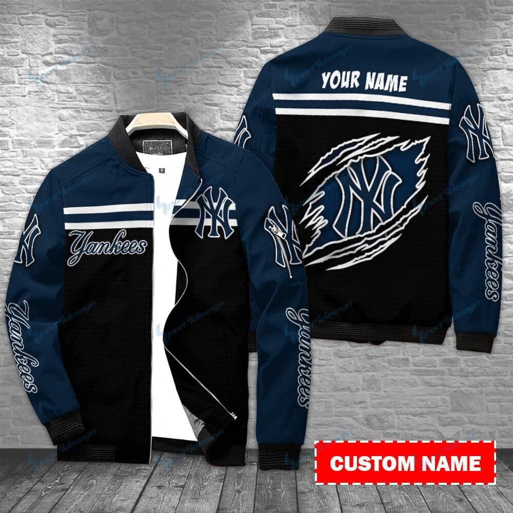 New York Yankees Personalized Bomber Jacket | MLB Team Jacket for Men & Women | Baseball Fan Gift